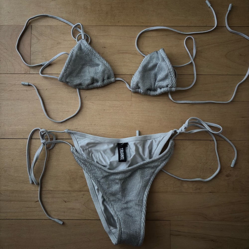 Triangl Vinca Silver Set - Picture 4 of 8